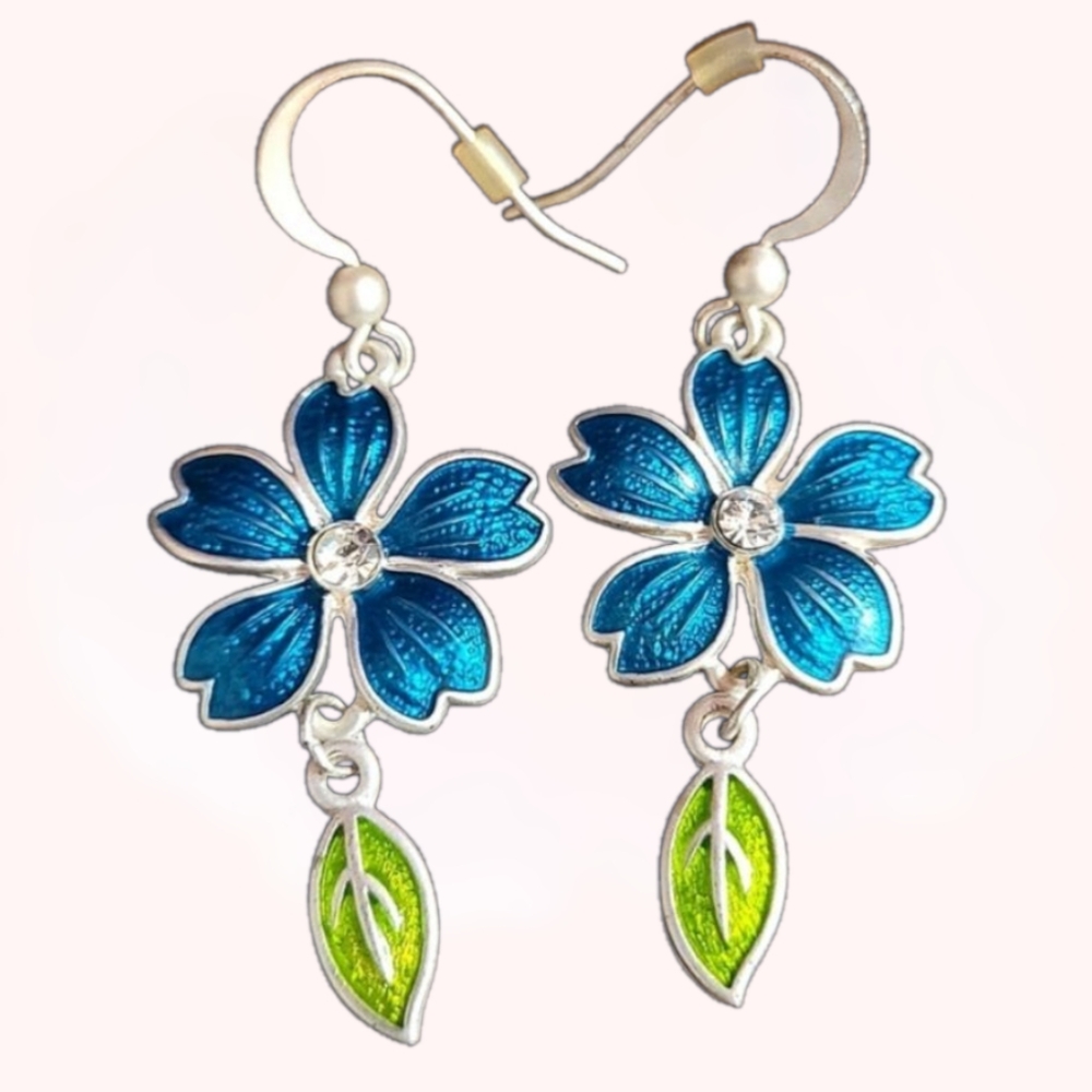 💛 4/$20 | Blue Flower Earrings